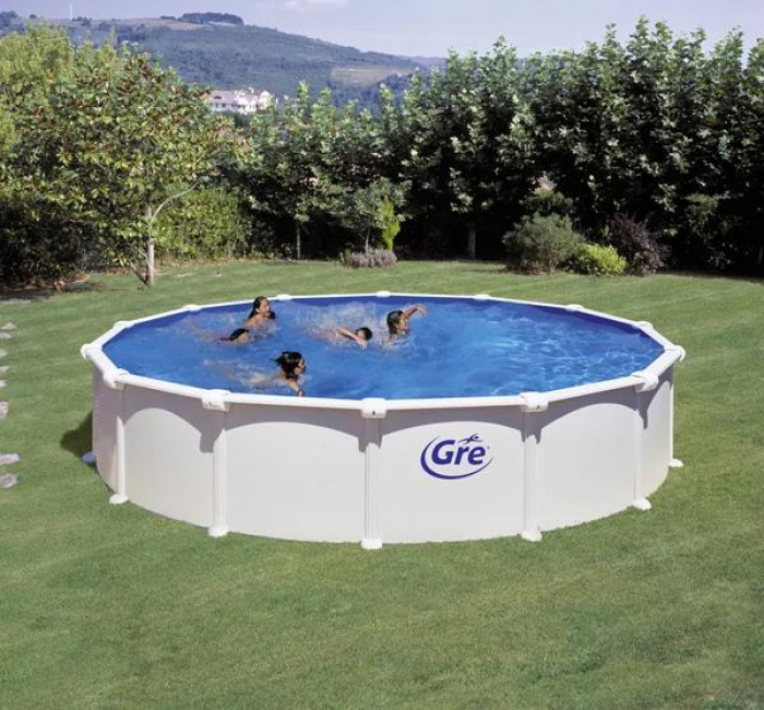 Piscine hors sol acier ovale avec jambes de force ATLANTIS 500 x 300 cm