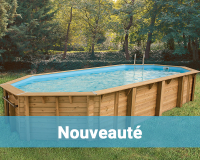 Piscine en bois ronde VICTORIA Ø 5,85 m x H. 1,36 m - Piscine en kit