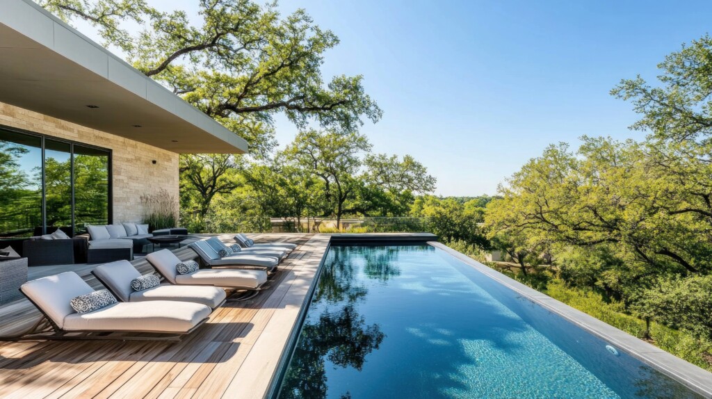 Piscine à débordement