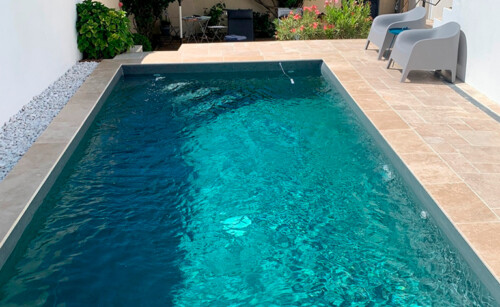 Piscine liner gris anthracite
