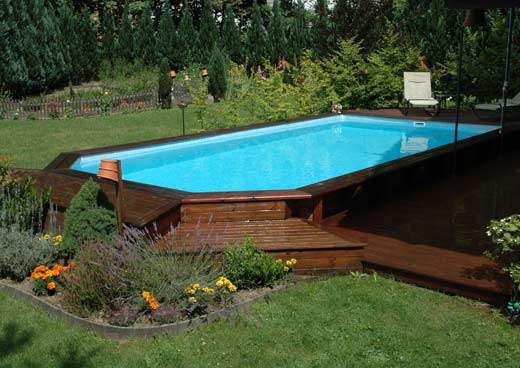 pisxine traditionnelle marche bois