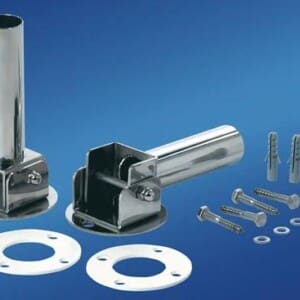 Ancrages d’échelle articulés avec platine ø 43 mm