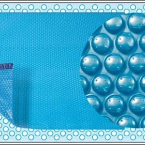 Couverture à bulles bleue/bleue Luxe 500 F1 bordée 2 côtés