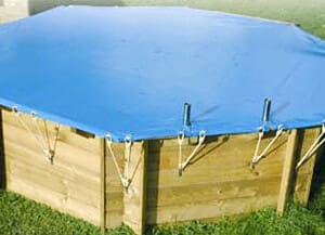 Bâche d'hivernage opaque  piscine bois Azura ø 4,10 m