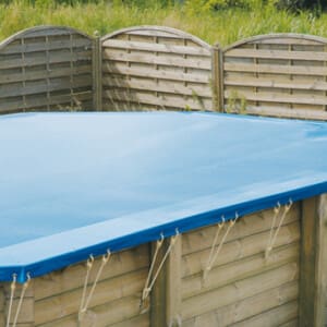 Bâche d'hivernage opaque piscine bois Azura 5,05 x 3,50 m