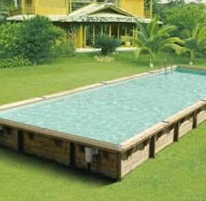 Piscine bois Linéa 11,00 x 5,00 m - H. 1,40 m - liner sable