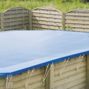 Bâche d'hivernage opaque piscine bois Sunwater 4,90 x 3,00 m