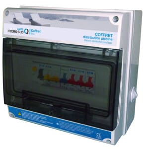 Coffret Distribution pompe à chaleur 10 A - Mono - LABEL HYDROSUD
