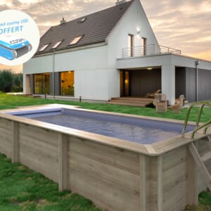 Piscine bois Urbaine 6,00 x 2.50 - H 1.33 m